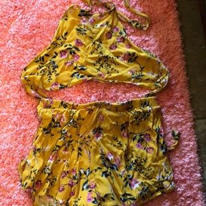 2 piece halter & short set